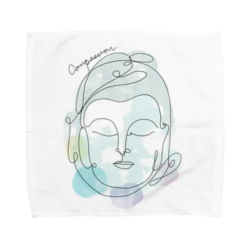 Compassion Buddha -Original- Towel Handkerchief