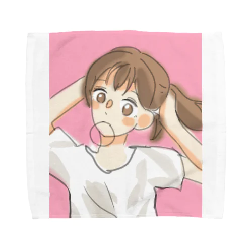 髪を結う Towel Handkerchief