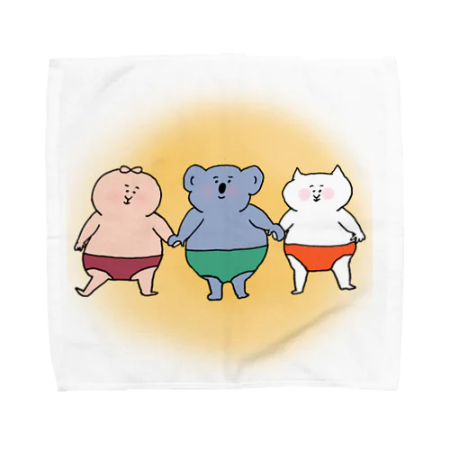 ぱくぱく村の希望の星たち Towel Handkerchief