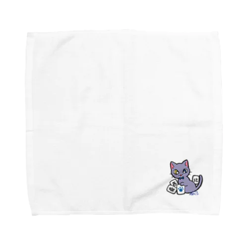 とんにゃんしゃーぺー（ブルー） Towel Handkerchief