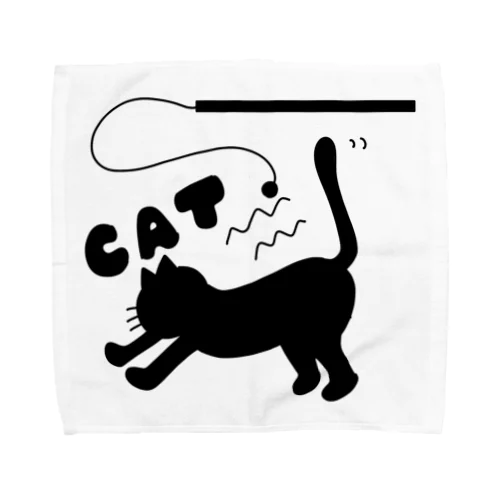 黒の世界（猫じゃらし） Towel Handkerchief