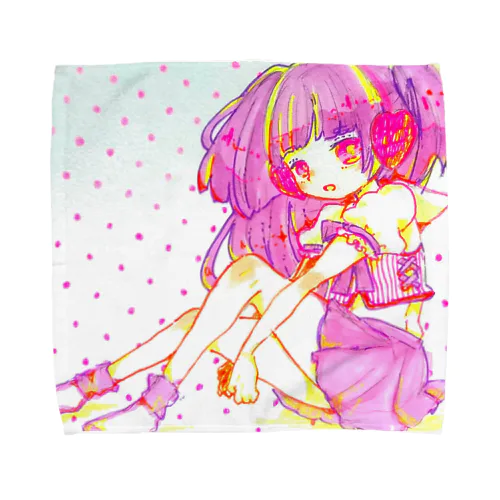 真夏はルーズニーソックス Towel Handkerchief