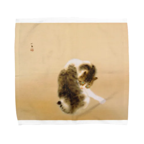 竹内栖鳳(作)猫 Towel Handkerchief