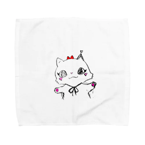 あみ猫 Towel Handkerchief