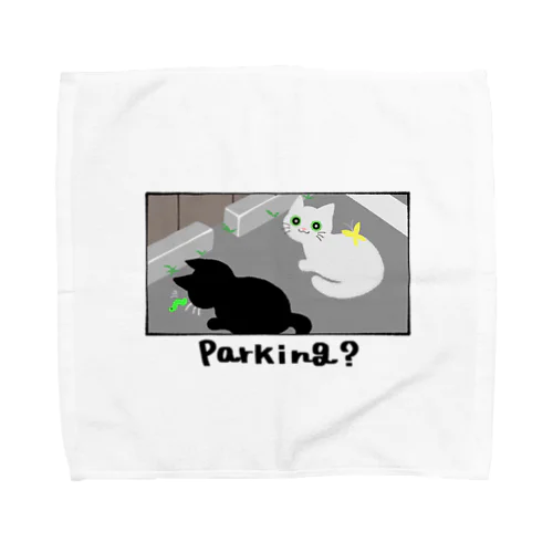 駐車場の猫ちゃん Towel Handkerchief