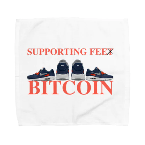 SUPPORTING FEE BITCOIN タオルハンカチ