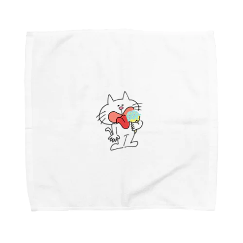 アイスぺろぺろネコ Towel Handkerchief