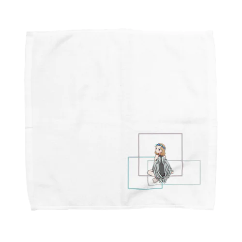 羽の女の子 Towel Handkerchief