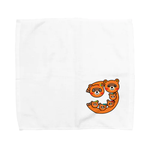 たぬき家族 Towel Handkerchief