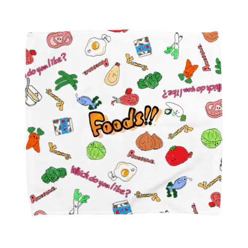 Foods!! Towel Handkerchief