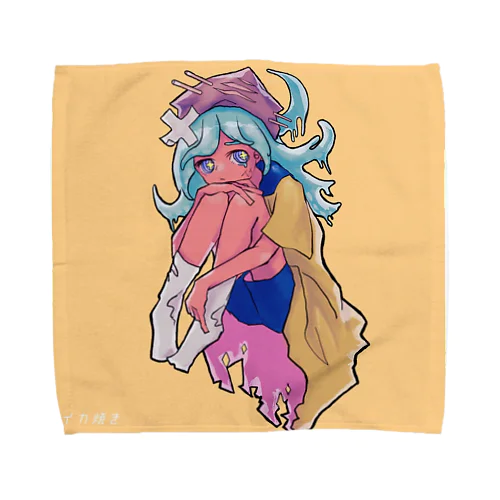 イカ焼きさん Towel Handkerchief