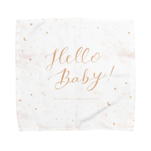 Hello Baby（宇宙ホワイト） Towel Handkerchief