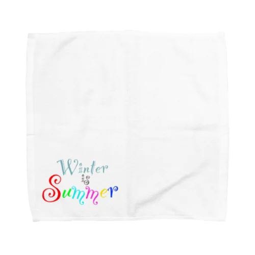 Winter is Summer 黒 Towel Handkerchief