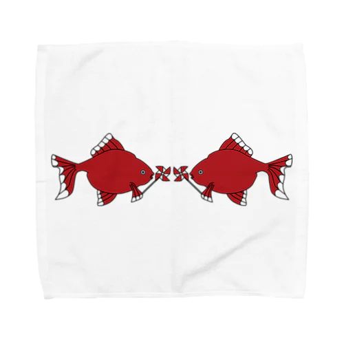 風車赤金魚 Towel Handkerchief