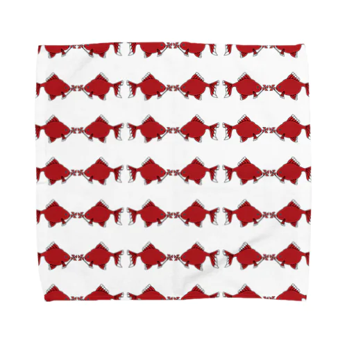 風車赤金魚 Towel Handkerchief