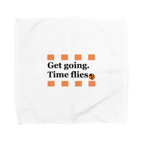 テントウムシピリオド（オレンジ）　Orange Ladybird Towel Handkerchief