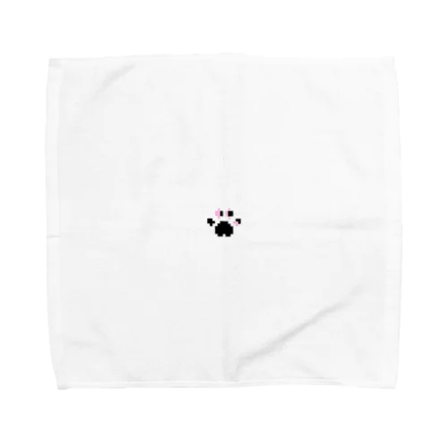 ドッド絵イヌの肉球 Towel Handkerchief