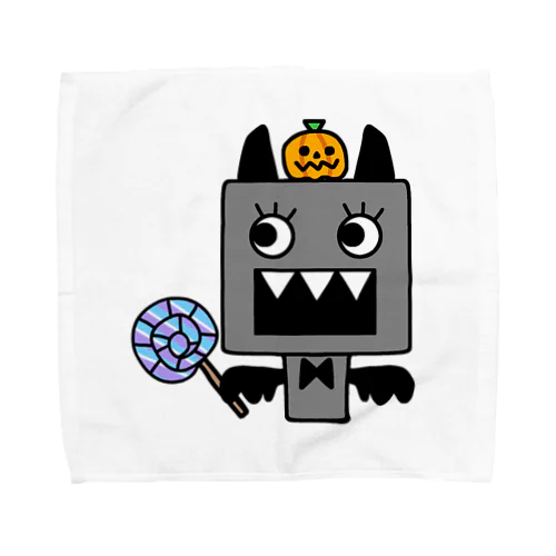 かぼちゃ乗せ ハッピーハロウィンよそ見モンスターベビー Towel Handkerchief