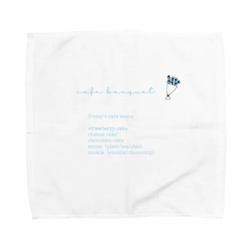 cafe bouquet original lettering Towel Handkerchief