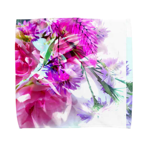 clear vivid flowers Towel Handkerchief