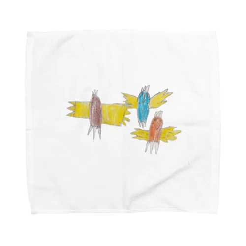 空とぶ鳥たち Towel Handkerchief
