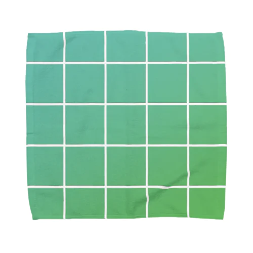 color tile-GREEN Towel Handkerchief