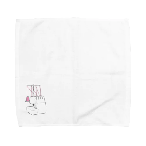 洋裁好きさん、憧れの4本ロックミシン Towel Handkerchief