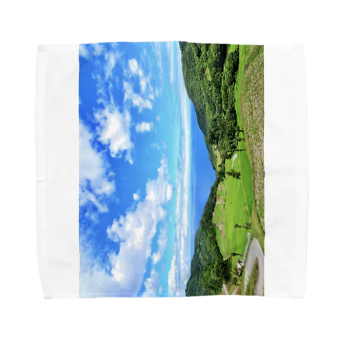 佐渡島・岩首昇竜棚田 Towel Handkerchief