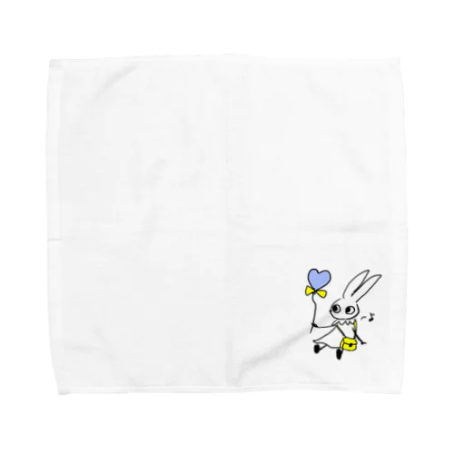 風船と子ウサギ Towel Handkerchief