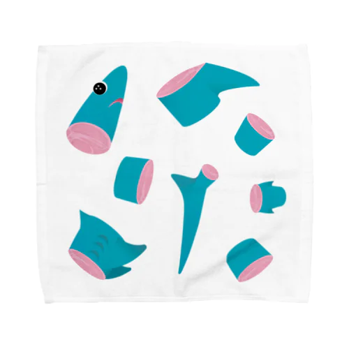 ぶつ切り漂いサメ Towel Handkerchief