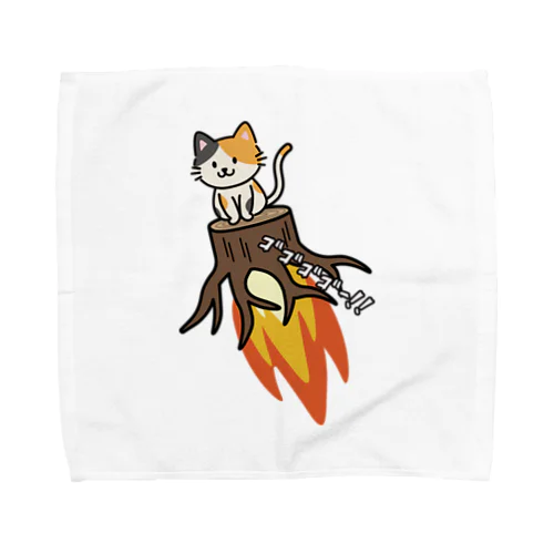 ネコ根っこロケット Towel Handkerchief