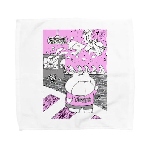 うさ恋★くまさんにズキューーーーーン！ Towel Handkerchief