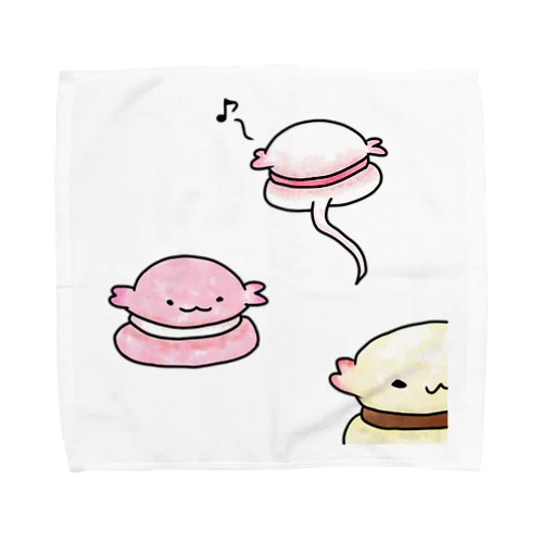 増殖！ウーパーマカロン Towel Handkerchief