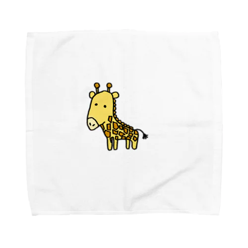 首の短いきりんくん Towel Handkerchief