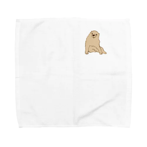 長沢芦雪　子犬（ワンポイント） Towel Handkerchief