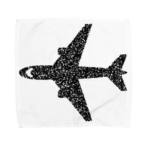 スタンプ風　飛行機　ジェット機　旅客機 Towel Handkerchief