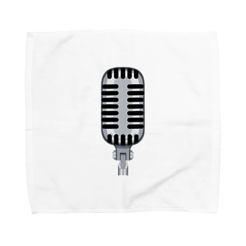 Rockなガイコツマイク Towel Handkerchief