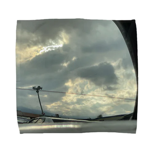 Sunset over the Mirror Towel Handkerchief