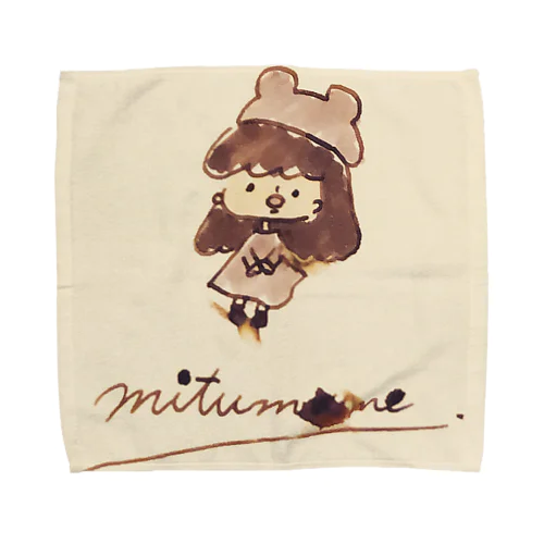 mitumameです。 Towel Handkerchief