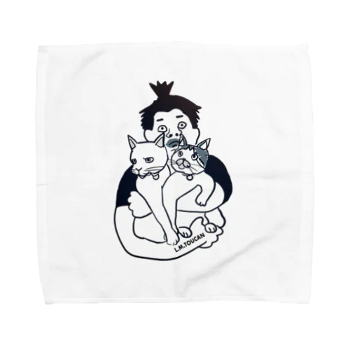 俺は猫が好き Towel Handkerchief