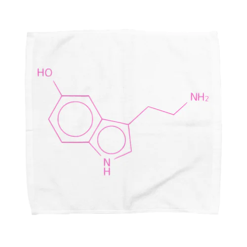 セロトニンの分子構造 タオルハンカチ