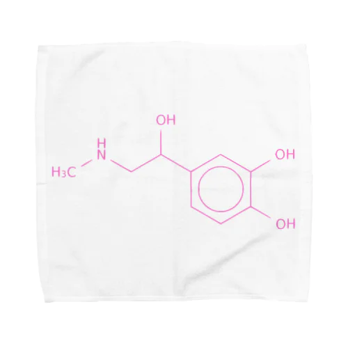 アドレナリンの分子構造 タオルハンカチ