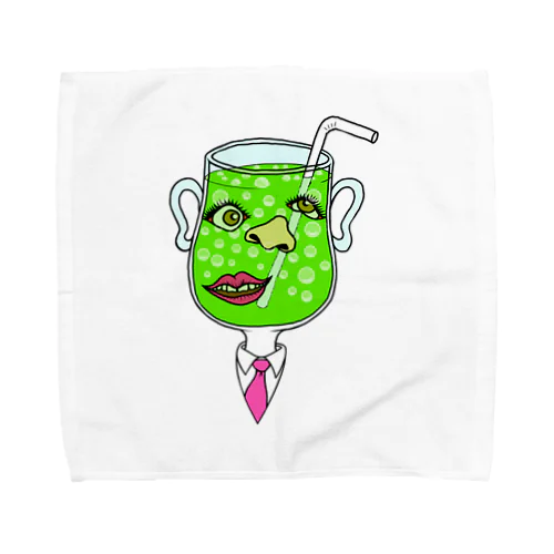 メロンソーダマン Towel Handkerchief