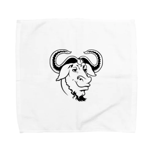 GNU の頭 Towel Handkerchief