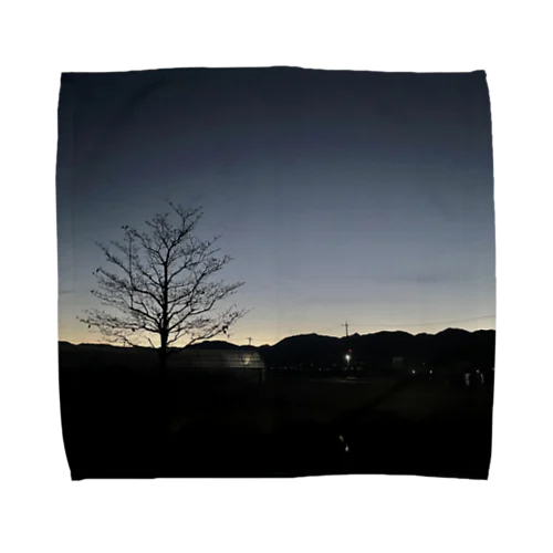 Early winter sunrise Towel Handkerchief