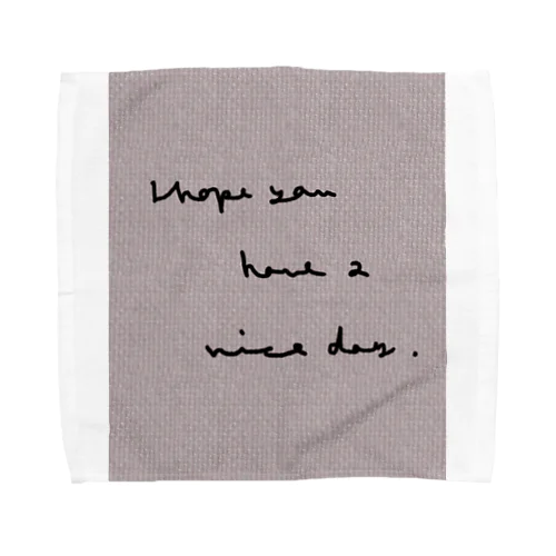 洋書風 message Towel Handkerchief