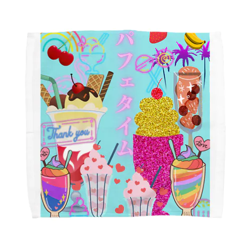 パフェ　タイム Towel Handkerchief