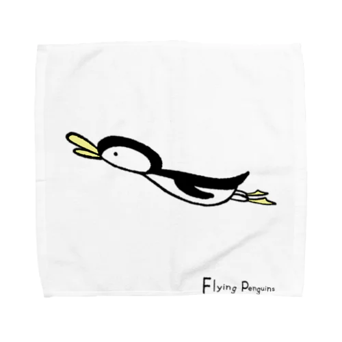 Flying penguins Towel Handkerchief