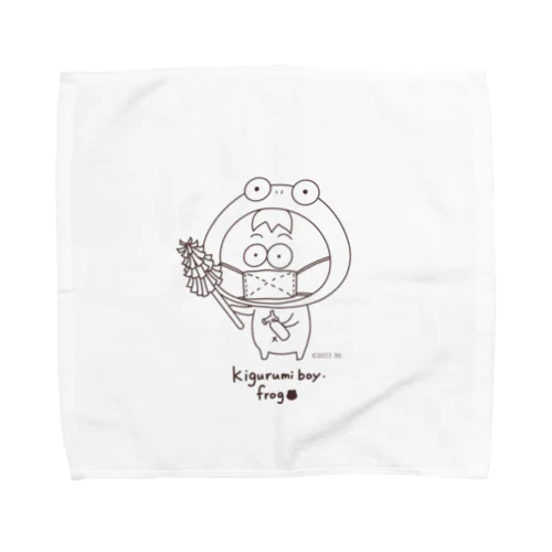 かわいいかえるのこ Towel Handkerchief