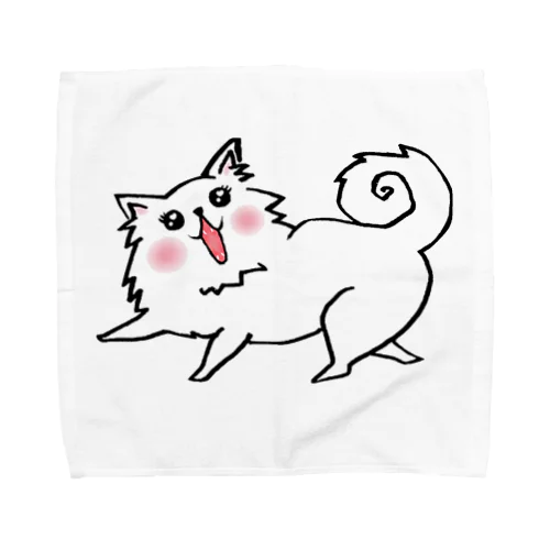 日本スピッツちゃん Towel Handkerchief